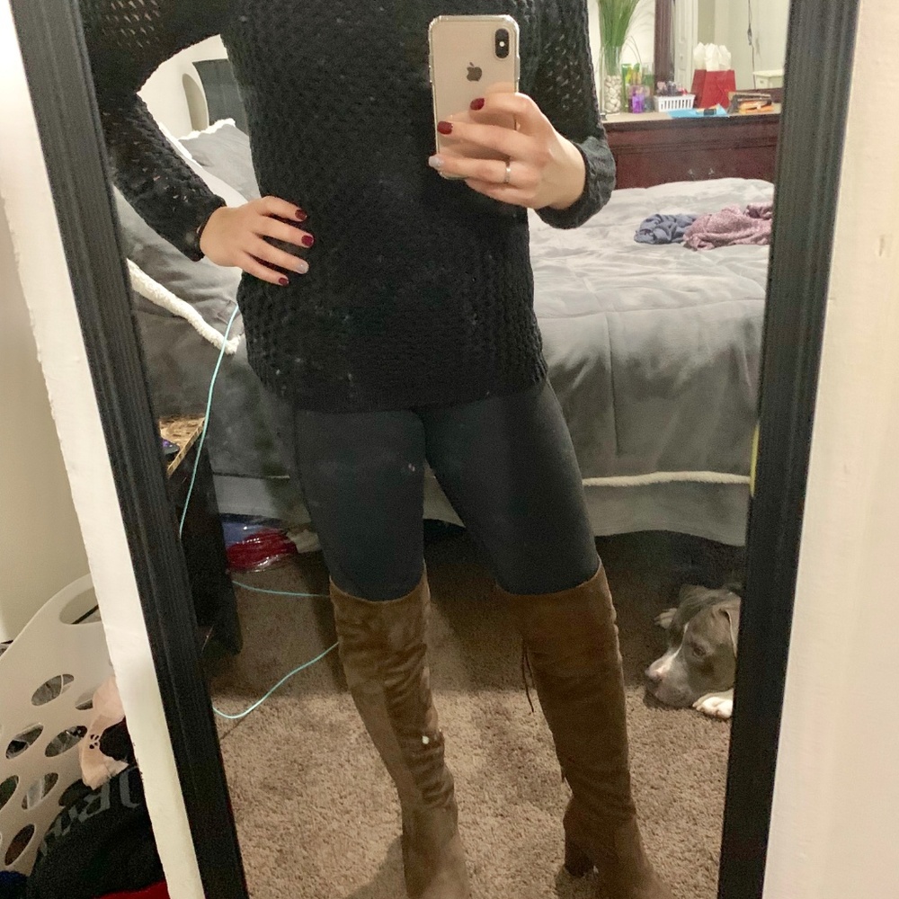INC H&M Cable Knit Black Sweater - Picture 2 of 6